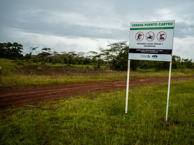 del Parque Manacacías en donde TNC viene trabajando, con el apoyo de la Fundación Bobolink, en el fortalecimiento de capacidades a productores